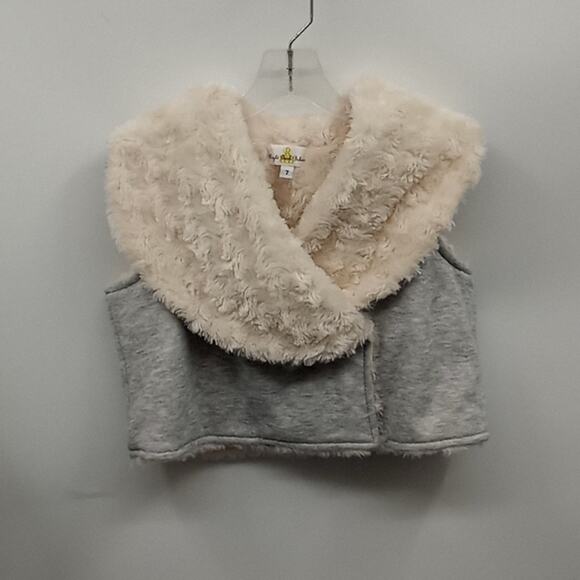 Right Bank Other - Right Bank Babies Girls Faux Fur/ Fleece Reversible Crop Vest Size 7